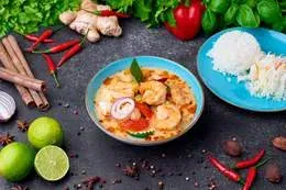 Krewetki w sosie Thai Curry