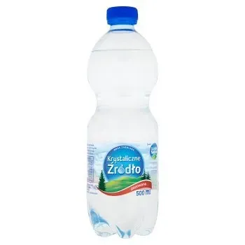 krystaliczne źródło woda gazowana 0,5l