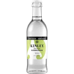Kinley zero cukru elderflower 0,25l