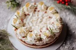 Torcik z lemon crud z bezą (keto)
