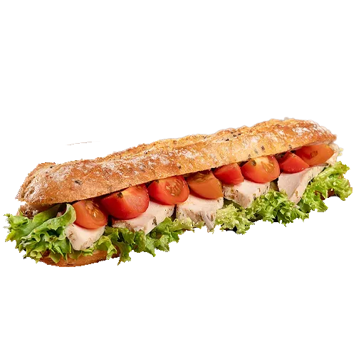 Bagietka z kurczakiem i pomidorkami 250g