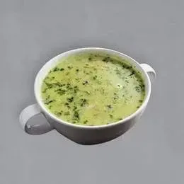 Spinach with mushroom soup