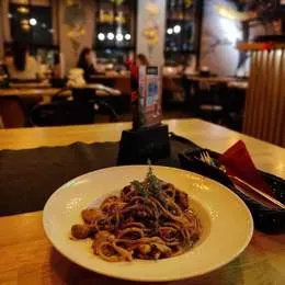 Spaghetti z Polędwicą Wołową