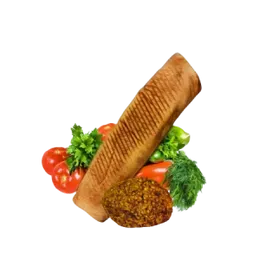 Rollo pita kebab wegetariański z serem duży