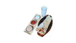 6 - zestaw tortilla kebab kurczak super, ayran