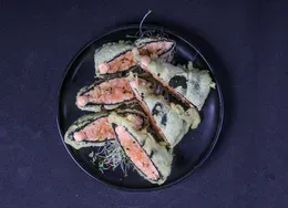 Nori salmon tatarutempura