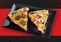 Sushi Pizza Z pieczonym łososiem i serem