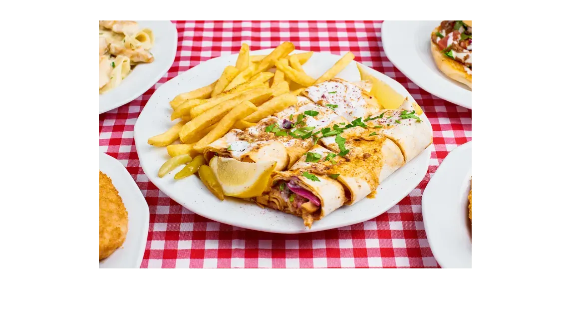Tantuni mięso na talerzu