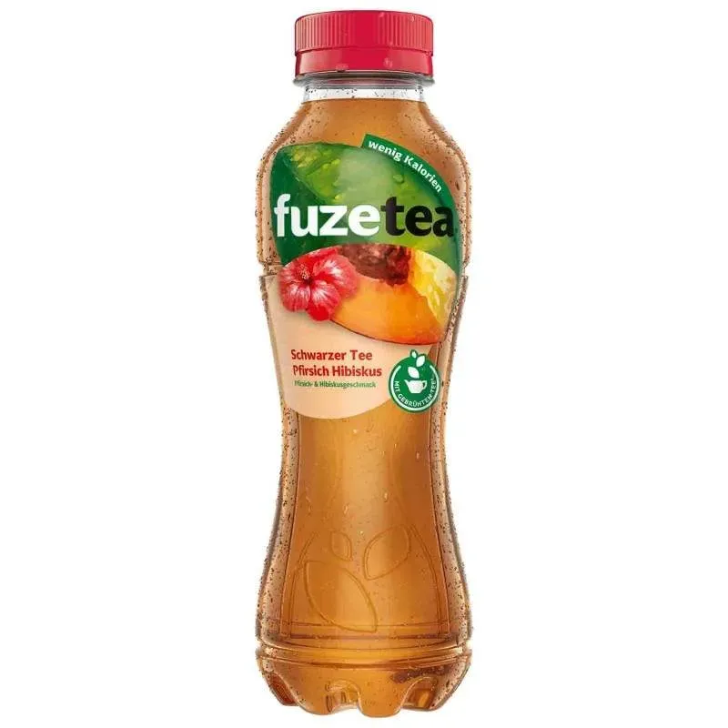 FuzeTea brzoskwiniowa z czarną herbatą i hibiskusem