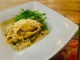 Tagliatelle z borowikami wege