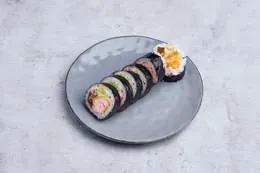 futomaki losoś tempura 6szt losos tempura / majonez / kanpya / agórek