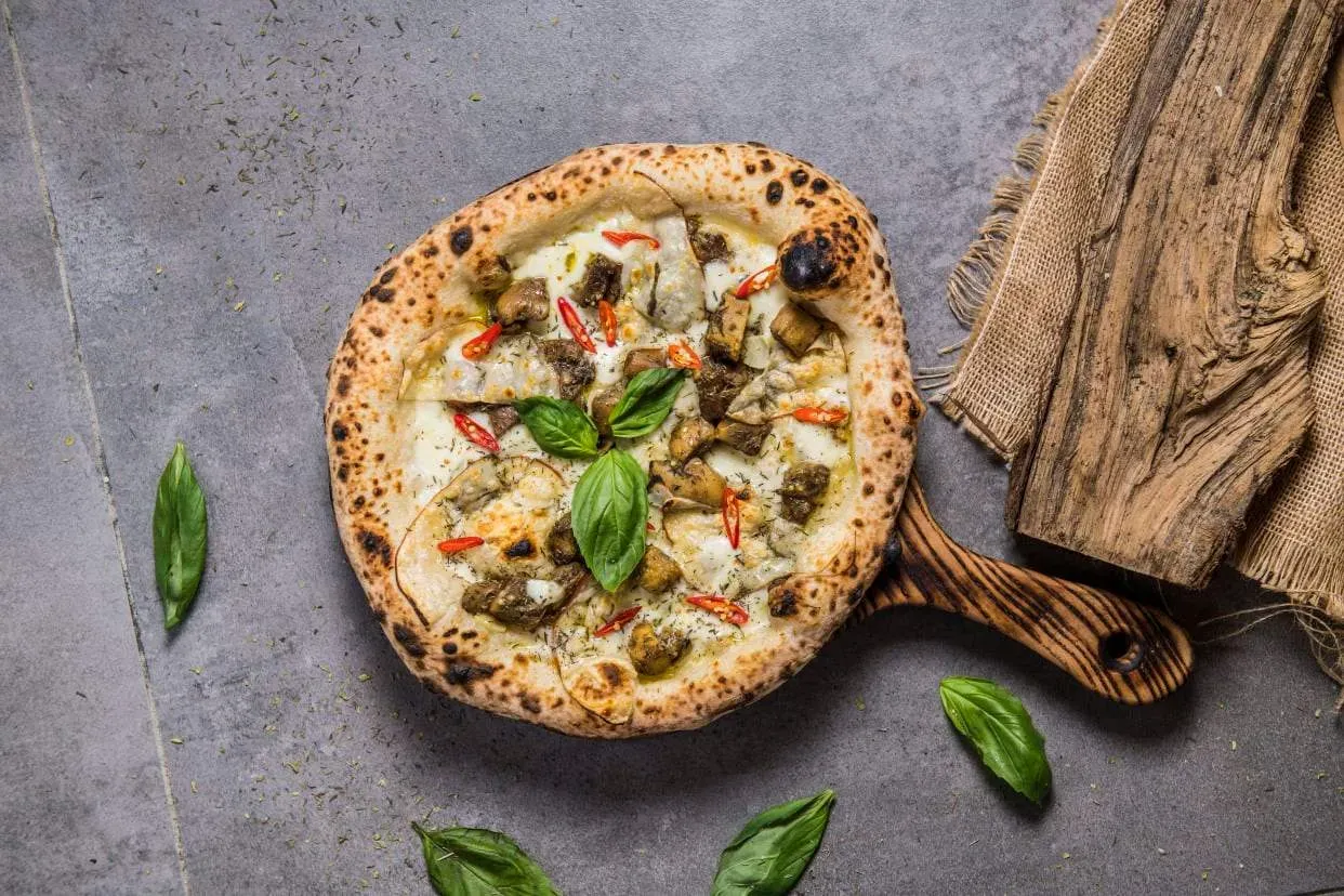 Pizza Bianca Portobello