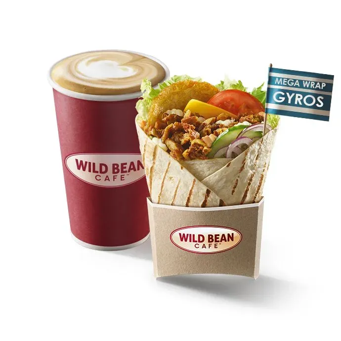 Zestaw Lunchowy Mega Wrap Gyros + Kawa