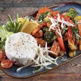 Łosoś Teriyaki