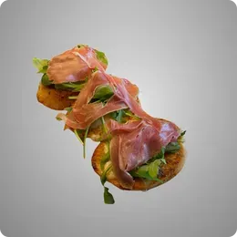 Bruschetta con Prosciutto Crudo 3szt