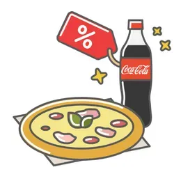 Havaii 45cm + Coca Cola