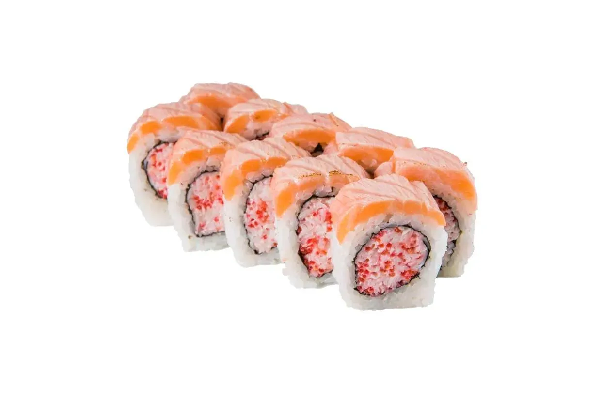 California Gold sałatka surimi owinięta opalanym łososiem 10szt