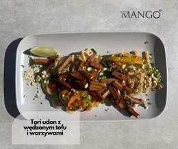 Tori udon (podane z ryżem i warzywami)