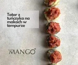 Tatar tuńczyk na makach w tempurze