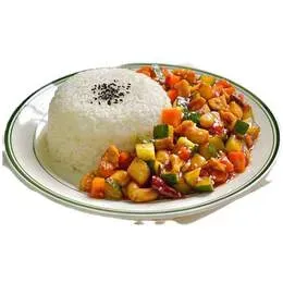 Kurczak Kung Pao z ryżem