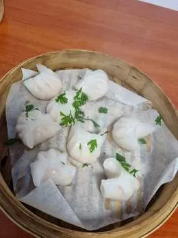 Pierogi bezglutenowe z krewetkami
