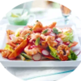 Krewetki Tikka Salad