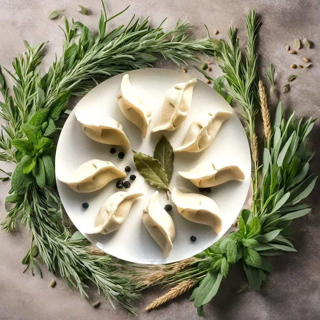 Pierogi z ziemniakami i pokrzywą - 9 szt. (gotowane)