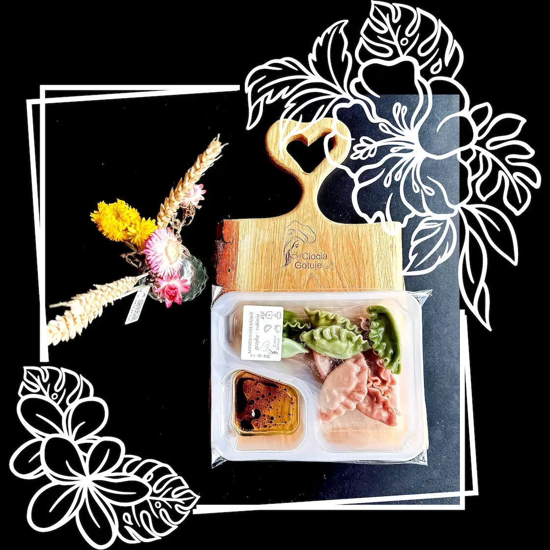 MANDU grzybowe i z cukinią + ZUPA MISO