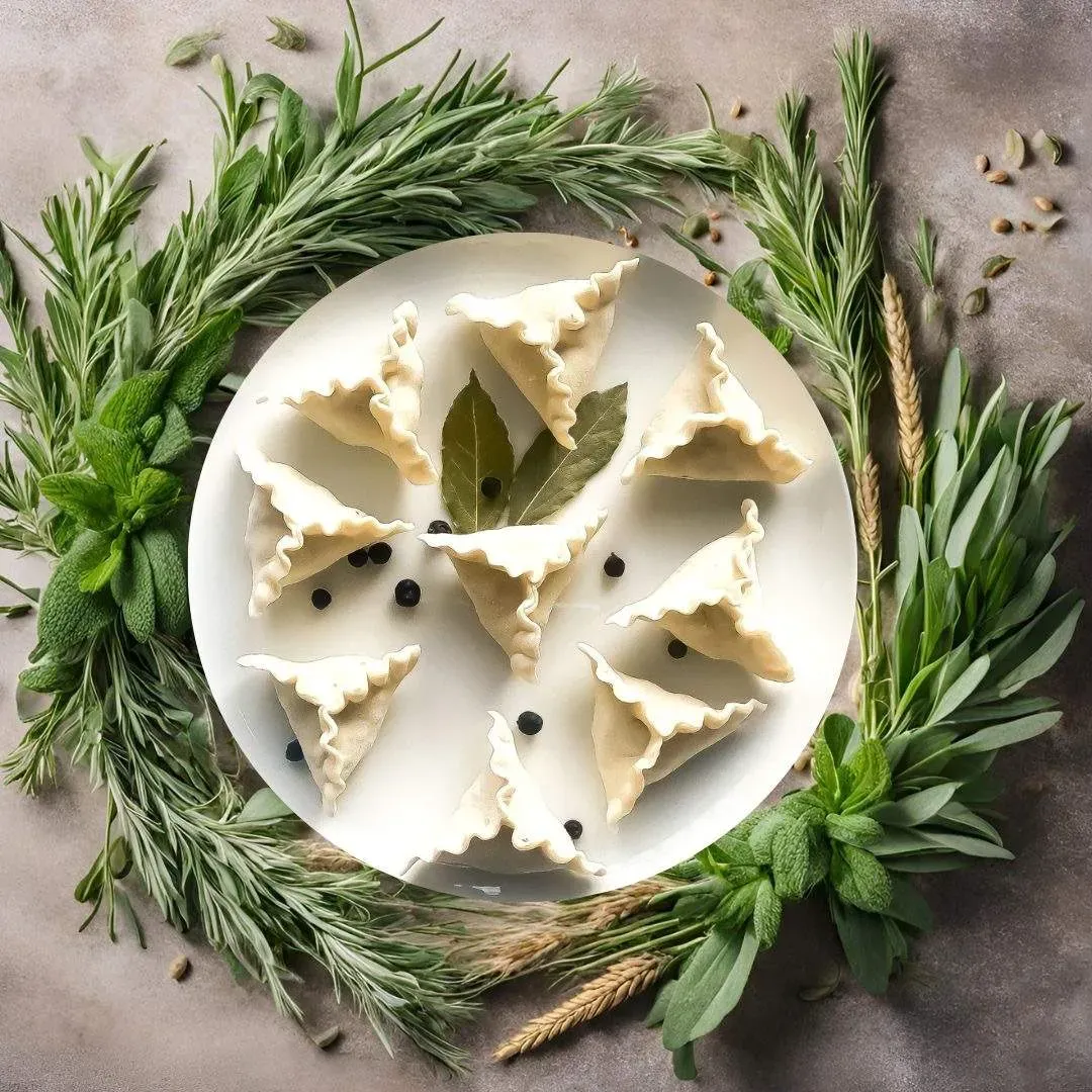 Pierogi jeleniem i jałowcem - 9 szt. (gotowane)