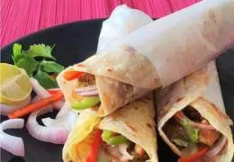 Wrap chicken tikka