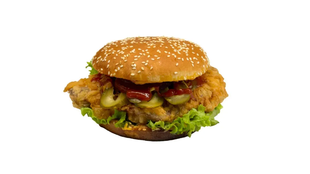 Burger z filetem kurczaka