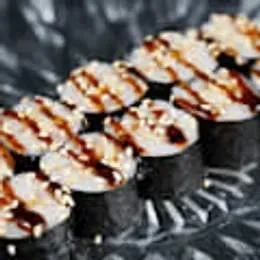 Hosomaki węgorz z sosem unagi i sezamem