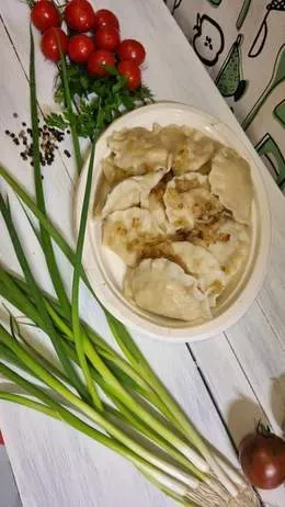 Pierogi z kasza gryczaną i twaróg 7 szt