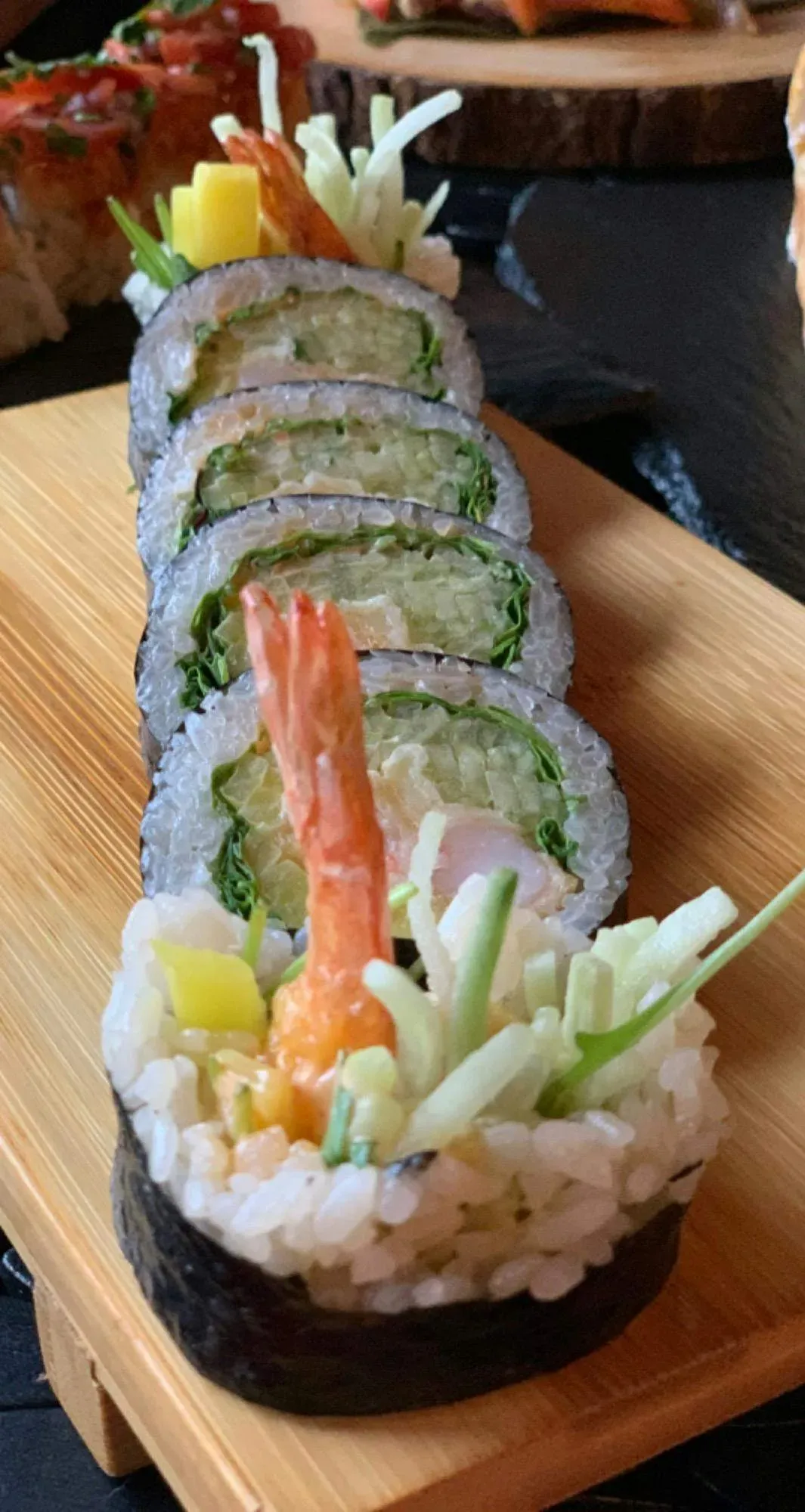 Ebi ten & sake guriru futo