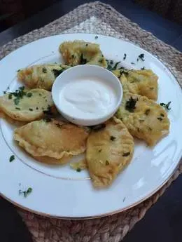 Pierogi z łososiem