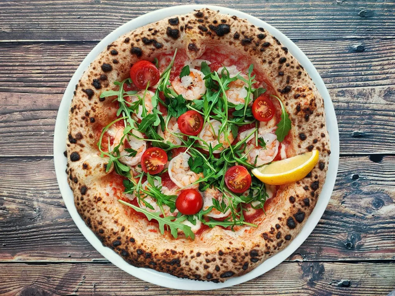Pizza gamberetti