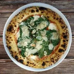 Pizza gorgonzola e spinaci