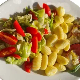 Kurczak capresse z gnocchi