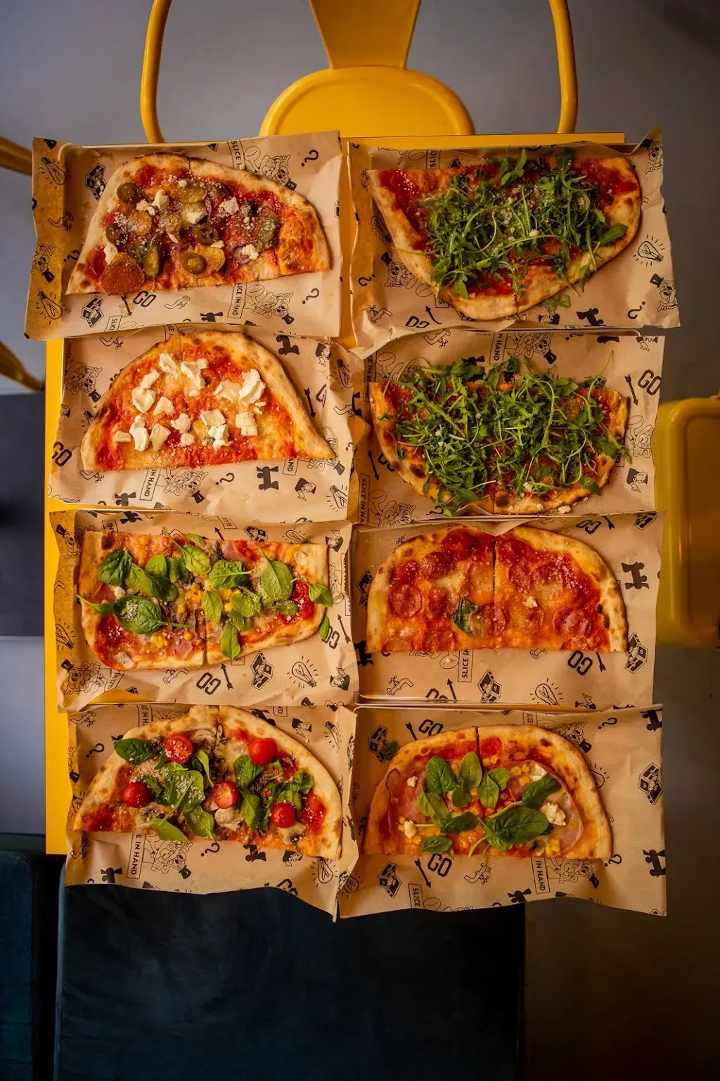 Slice in Hand pizza & drinks
