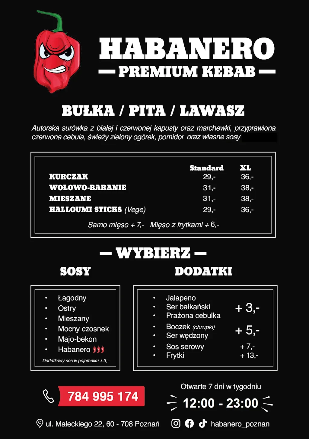 Habanero Premium Kebab Poznań