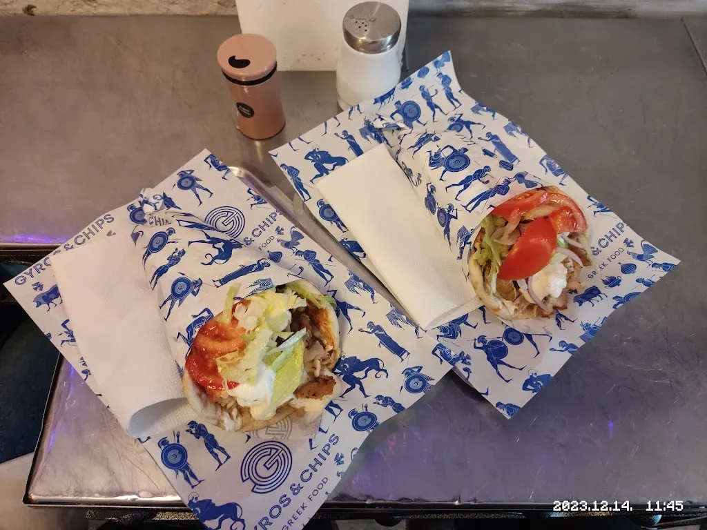 Gyros & chips Greek food