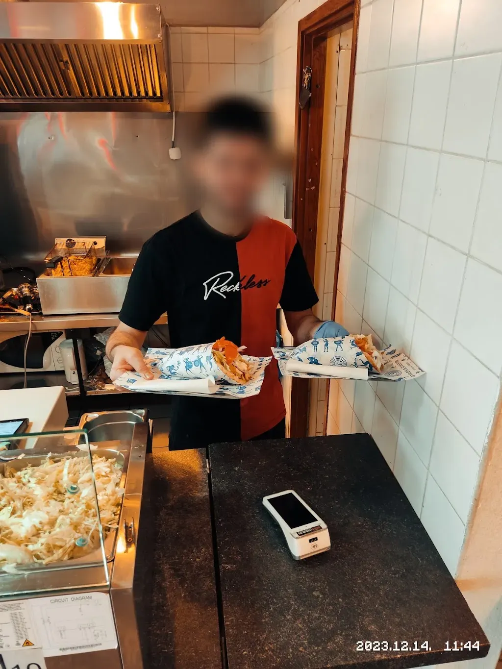 Gyros & chips Greek food