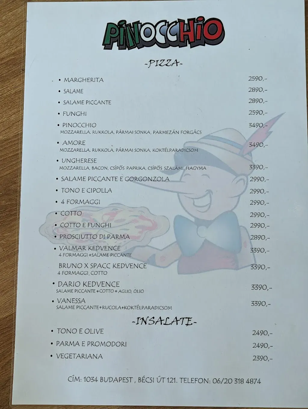 Pinocchio Pizzéria