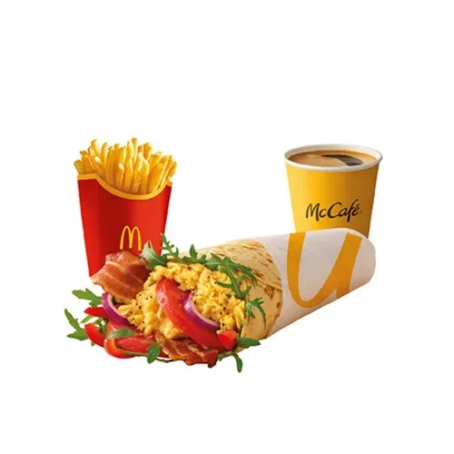 McZestaw Śniadaniowy McWrap® z Jajecznicą i Bekonem