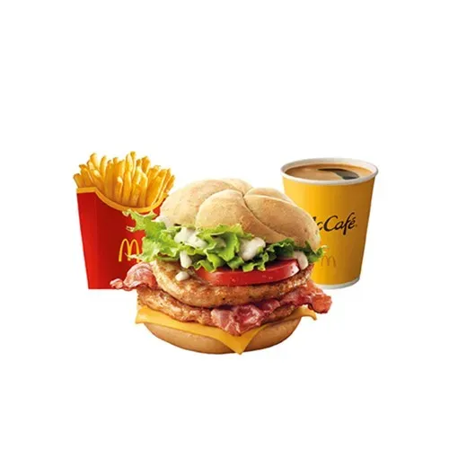 McZestaw Pszenna Podwójna Kajzerka Wieprzowa DeLuxe
