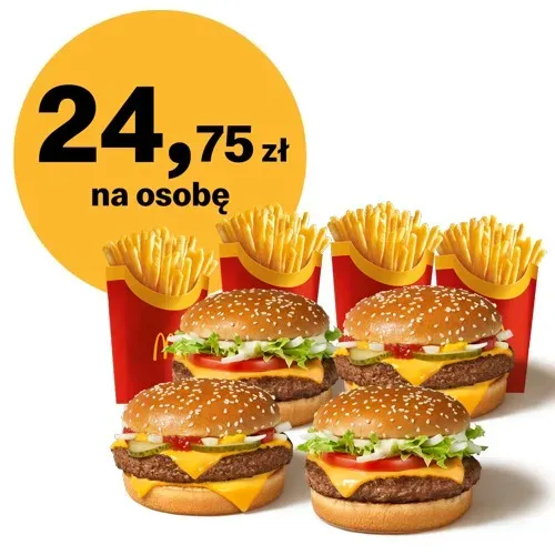 2x McRoyal® + 2x WieśMac® + 4x Frytki duże