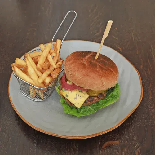 Deer and wild boar burger