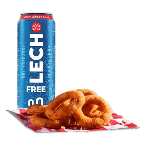 6x Onion Rings + Lech Free 0,0%