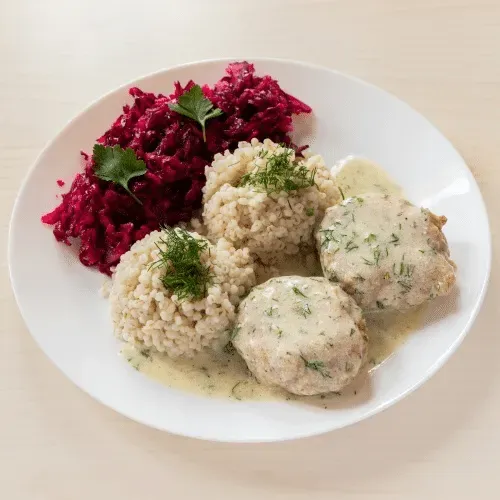 Poultry meatballs in dill sauce 2 pcs