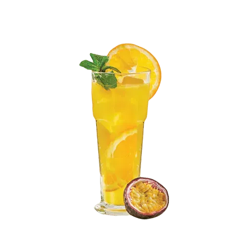 Orange and passion fruit lemonade
